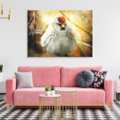 Texturierte gemeinsame Umfrage Warbler Canvas Prin Leinwanddruck (Insitu (Wohnzimmer))