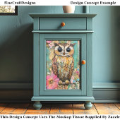 Texturierte gemischte Medienschüssel, rustikale DJ Seidenpapier