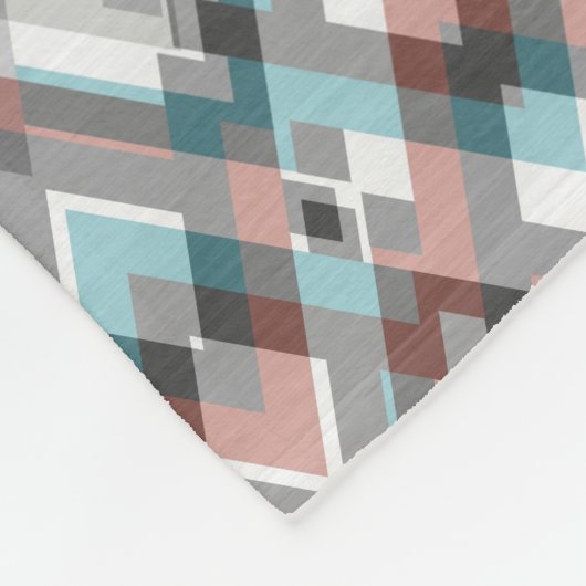 Texturierte geometrische Rautenmuster. Fleecedecke (Ecke)