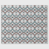 Texturierte geometrische Rautenmuster. Geschenkpapier (Flach)