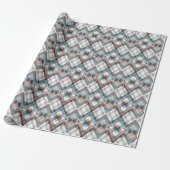 Texturierte geometrische Rautenmuster. Geschenkpapier (Ungerollt)