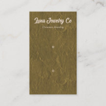 Texturierte Gold 2 Button Schmuck Business Card