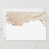 Texturierte Gold Imitate Foil Stationery Note Card Mitteilungskarte (Rückseite)