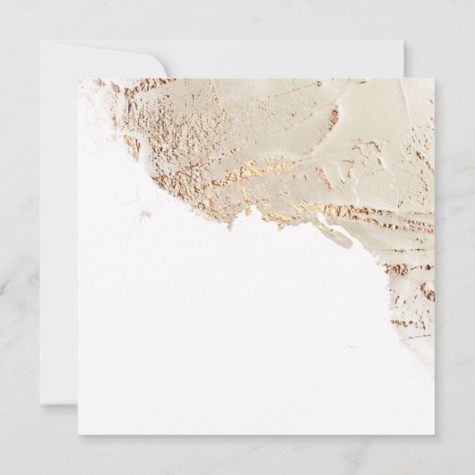 Texturierte Gold Moderne Hochzeitseinladung Einladung (Rückseite)