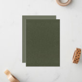 Texturierte Green Flat Note Card - Anpassbar Mitteilungskarte (Vorderseite/Rückseite Beispiel)