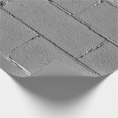 Texturierte große Betonblockwand Geschenkpapier (Ecke)