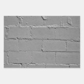 Texturierte große Betonblockwand Geschenkpapier Set (Vorderseite)