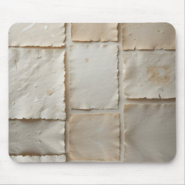 Texturierte handgefertigte Papierflachstafel Mousepad