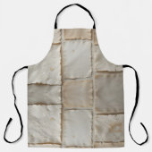 Texturierte handgefertigte Papierflachstafel Schürze (Vorderseite)
