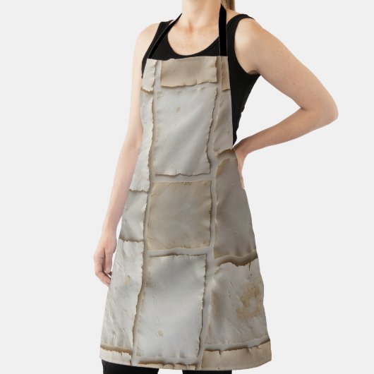 Texturierte handgefertigte Papierflachstafel Schürze (InSitu)