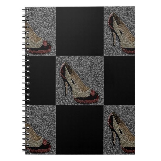 Texturierte High Heels Notizblock (Vorderseite)