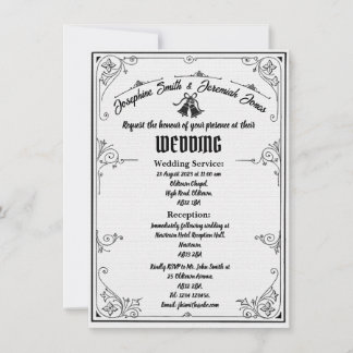 Texturierte Hochzeitsglocken e Card Einladung