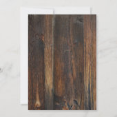 Texturierte Holzhandschriften Einladung (Rückseite)