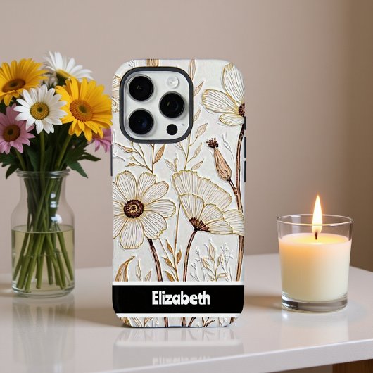 Texturierte Impasto Floral Smartphone Case-Mate iPhone Hülle