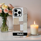 Texturierte Impasto Neutral Block Smartphone iPhone Hülle