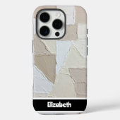 Texturierte Impasto Neutral Radial Smartphone Case-Mate iPhone Hülle (Rückseite)