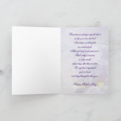 Texturierte Iris-Muttertagskarte Karte (Innenseite)