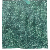 Texturierte Jade- und Blausengrün-Tönen Duschvorhang (Vorderseite)