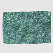 Texturierte Jade- und Blausengrün-Tönen Golfhandtuch (Horizontal)