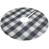 Texturierte Karierte Baumwollstoffe Hintergrund Polyester Weihnachtsbaumdecke (Schrägansicht)