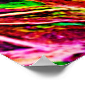 Texturierte Leaf Garden Art Poster (Ecke)