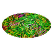 Texturierte Leaf Garden Art Schneidebrett (Ecke)