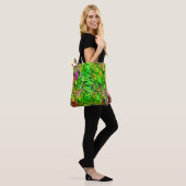 Texturierte Leaf Garden Art Tasche (Am Model)
