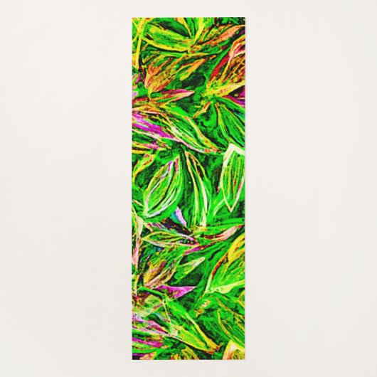 Texturierte Leaf Garden Art Yogamatte (Rückseite)