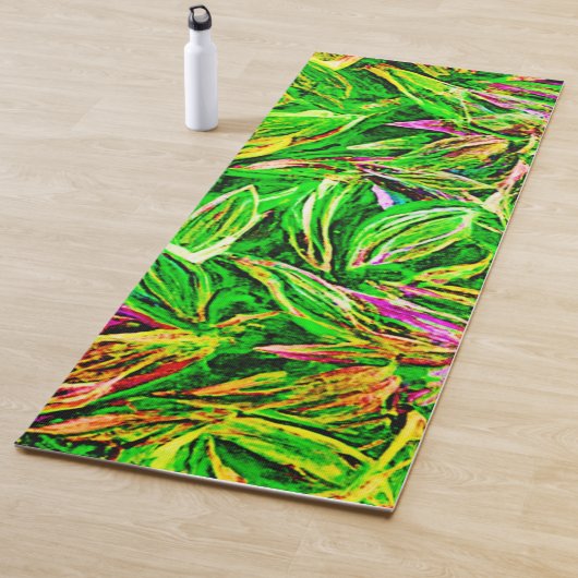 Texturierte Leaf Garden Art Yogamatte (Beispiel)