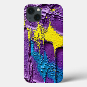 Texturierte Lila-gelb-blaue Farbe Spaß Abstrakte K Case-Mate iPhone Hülle