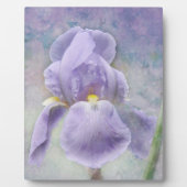 Texturierte Lila Iris Plaque Fotoplatte (Vorderseite)