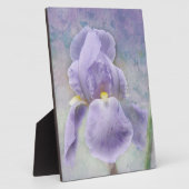 Texturierte Lila Iris Plaque Fotoplatte (Seite)