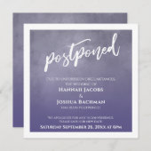 Texturierte Lila Ombre Hochzeitskarte verschoben Einladung (Vorne/Hinten)