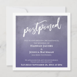 Texturierte Lila Ombre Hochzeitskarte verschoben Einladung