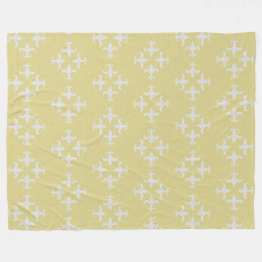 Texturierte Lilie Muster Fleecedecke (Vorderseite (Horizontal))