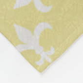 Texturierte Lilie Muster Fleecedecke (Ecke)