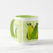 Texturierte Limone Birnen Tasse (Vorderseite Links)