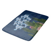 Texturierte Marine, Fisch, Rosa Korallen Badematte (Schrägansicht)