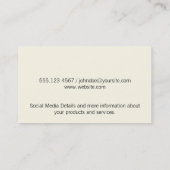 Texturierte Markierungen / ausdrucksstark Visitenkarte (Rückseite)