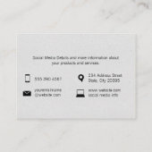 Texturierte Markierungen (fruchtig) Visitenkarte (Rückseite)