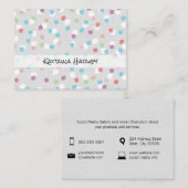 Texturierte Markierungen (fruchtig) Visitenkarte (Vorne/Hinten)