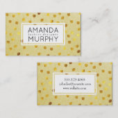 Texturierte Markierungen (Gold) / Gelb Visitenkarte (Vorne/Hinten)