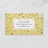Texturierte Markierungen (Gold) / Gelb Visitenkarte (Rückseite)