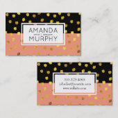 Texturierte Markierungen (Gold) / Zwei Tonen Visitenkarte (Vorne/Hinten)