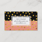 Texturierte Markierungen (Gold) / Zwei Tonen Visitenkarte (Rückseite)