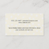 Texturierte Markierungen (leicht) / ausdrucksstark Visitenkarte (Rückseite)