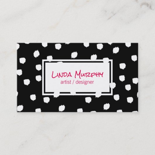 Texturierte Markierungen (weiß) / ausdrucksstark Visitenkarte (Vorderseite)