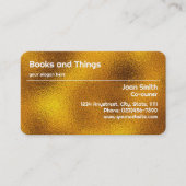 Texturierte Metallic Gold Foil Business Card Rabattkarte (Vorderseite)