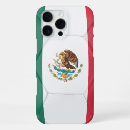 Texturierte Mexiko-Flagge Fußball-Grafik iPhone 16 Pro Max Hülle