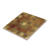 Texturierte monochrome braune Tartan kariert. Fliese (Seite)